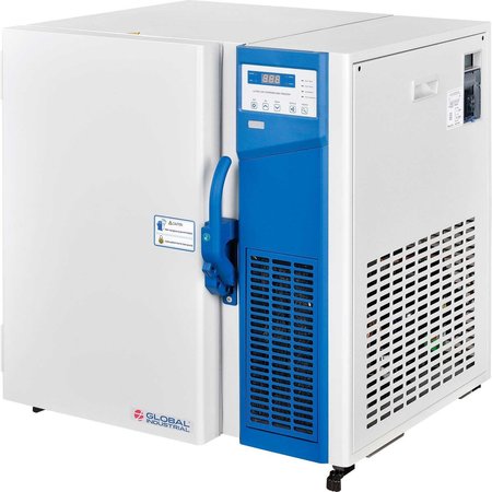 GLOBAL INDUSTRIAL Ultra-Low Temperature Undercounter Lab Freezer, Solid Door, 3.5 Cu.Ft. 2453707